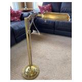 Brass Floor Lamp with Long Horizontal Shade - Adjustable Arm Brass Floor Lamp with Long Horizontal Shade - Adjustable Arm