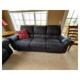 Two-Piece Living Room Set Featuring Loveseat with Center Console and Matching Three-Seat Sofa in Leather Two-Piece Living Room Set Featuring Loveseat with Center Console and Matching Three-Seat Sofa in Leather