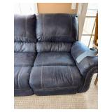 Two-Piece Living Room Set Featuring Loveseat with Center Console and Matching Three-Seat Sofa in Leather Two-Piece Living Room Set Featuring Loveseat with Center Console and Matching Three-Seat Sofa in Leather