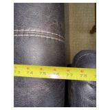 Two-Piece Living Room Set Featuring Loveseat with Center Console and Matching Three-Seat Sofa in Leather Two-Piece Living Room Set Featuring Loveseat with Center Console and Matching Three-Seat Sofa in Leather