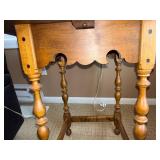 Antique Octagonal Dining Table with Turned Legs - 30 in Diameter Antique Octagonal Dining Table with Turned Legs - 30 in Diameter