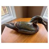 Sam Taber Ducks Unlimited Carved Wooden Duck Decoy - Signed Sam Taber Ducks Unlimited Carved Wooden Duck Decoy - Signed