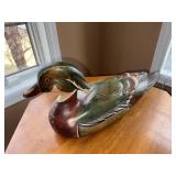 Sam Taber Ducks Unlimited Carved Wooden Duck Decoy - Signed Sam Taber Ducks Unlimited Carved Wooden Duck Decoy - Signed