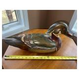 Sam Taber Ducks Unlimited Carved Wooden Duck Decoy - Signed Sam Taber Ducks Unlimited Carved Wooden Duck Decoy - Signed