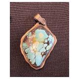 Turquoise Sterling Silver Pendants (Lot of 2)