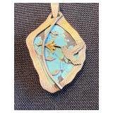 Turquoise Sterling Silver Pendants (Lot of 2)