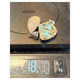 Turquoise Sterling Silver Pendants (Lot of 2)