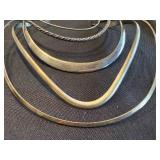 Sterling Silver 925 Bangles & Chains (Lot of 5)
