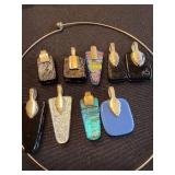 Sterling Pendants - Assorted Glass & Silver Findings