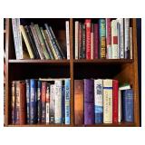 Bible & Theology Book Collection - Assorted Religious Texts on Wood Shelf Bible & Theology Book Collection - Assorted Religious Texts on Wood Shelf