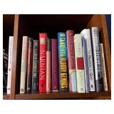 Bible & Theology Book Collection - Assorted Religious Texts on Wood Shelf Bible & Theology Book Collection - Assorted Religious Texts on Wood Shelf