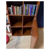 Wood Bookcase with Cabinet Base 86 in H x 28.5 in W x 15 in D Wood Bookcase with Cabinet Base 86 in H x 28.5 in W x 15 in D