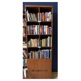 Wood Bookcase with Cabinet Base 86 in H x 28.5 in W x 15 in D Wood Bookcase with Cabinet Base 86 in H x 28.5 in W x 15 in D