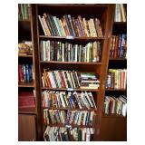 Wood Bookcase Shelving Unit - 79 in tall x 32 in wide x 11 in deep - Brown Finish Wood Bookcase Shelving Unit - 79 in tall x 32 in wide x 11 in deep - Brown Finish