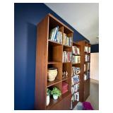Wood Bookcase with Cabinet Base - 86 in H x 28.5 in W x 15 in D Wood Bookcase with Cabinet Base - 86 in H x 28.5 in W x 15 in D