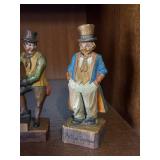 Dickens Character Wood Figurines - Mr. Micawber, Artful Dodger, Adam Waller (Lot of 4) Dickens Character Wood Figurines - Mr. Micawber, Artful Dodger, Adam Waller (Lot of 4)