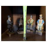 Dickens Character Wood Figurines - Mr. Micawber, Artful Dodger, Adam Waller (Lot of 4) Dickens Character Wood Figurines - Mr. Micawber, Artful Dodger, Adam Waller (Lot of 4)
