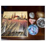 Wiens Farmhouse Landscape Framed Print - 11 inch Square Gold Frame Wiens Farmhouse Landscape Framed Print - 11 inch Square Gold Frame