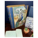 Peacock Bound Journal, Elephant Poo Paper Journal, Peacock Book Box & 3 Cacti Peacock Bound Journal, Elephant Poo Paper Journal, Peacock Book Box & 3 Cacti