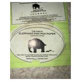 Peacock Bound Journal, Elephant Poo Paper Journal, Peacock Book Box & 3 Cacti Peacock Bound Journal, Elephant Poo Paper Journal, Peacock Book Box & 3 Cacti