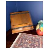 Wooden Box with Metal Straps, Duck Decoy, Scotch Tape Dispenser, Map Desk Organizer & Crosswords Wooden Box with Metal Straps, Duck Decoy, Scotch Tape Dispenser, Map Desk Organizer & Crosswords