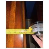 Vintage Writing Desk & Matching Pedestal Cabinet - Dark Wood Finish Vintage Writing Desk & Matching Pedestal Cabinet - Dark Wood Finish