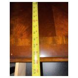 Vintage Writing Desk & Matching Pedestal Cabinet - Dark Wood Finish Vintage Writing Desk & Matching Pedestal Cabinet - Dark Wood Finish