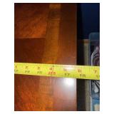 Vintage Writing Desk & Matching Pedestal Cabinet - Dark Wood Finish Vintage Writing Desk & Matching Pedestal Cabinet - Dark Wood Finish