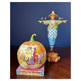 Jim Shore Heartwood Creek Count Your Blessings Pumpkin & Scarecrow Figurine Set Jim Shore Heartwood Creek Count Your Blessings Pumpkin & Scarecrow Figurine Set