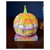 Jim Shore Heartwood Creek Count Your Blessings Pumpkin & Scarecrow Figurine Set Jim Shore Heartwood Creek Count Your Blessings Pumpkin & Scarecrow Figurine Set