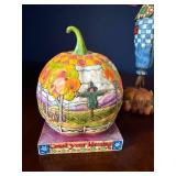Jim Shore Heartwood Creek Count Your Blessings Pumpkin & Scarecrow Figurine Set Jim Shore Heartwood Creek Count Your Blessings Pumpkin & Scarecrow Figurine Set