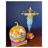 Jim Shore Heartwood Creek Count Your Blessings Pumpkin & Scarecrow Figurine Set Jim Shore Heartwood Creek Count Your Blessings Pumpkin & Scarecrow Figurine Set