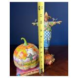Jim Shore Heartwood Creek Count Your Blessings Pumpkin & Scarecrow Figurine Set Jim Shore Heartwood Creek Count Your Blessings Pumpkin & Scarecrow Figurine Set