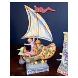 Jim Shore Sailboat Scene & Mr. Dumpty I Presume Figurine Set Jim Shore Sailboat Scene & Mr. Dumpty I Presume Figurine Set