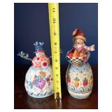 Heartwood Creek by Jim Shore Snowman Figurines - 2-Piece Hand-Painted Ceramic Set Heartwood Creek by Jim Shore Snowman Figurines - 2-Piece Hand-Painted Ceramic Set