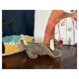 Bear Print & Assorted Holiday Figurines - Santa, Patchwork Duck, Reindeer Bear Print & Assorted Holiday Figurines - Santa, Patchwork Duck, Reindeer