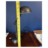 Vintage Industrial Desk Lamp - Adjustable Arm, Black Metal Dome Shade Vintage Industrial Desk Lamp - Adjustable Arm, Black Metal Dome Shade