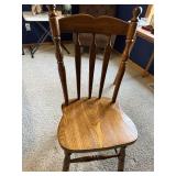 Spindle-Back Dining Chair - Solid Oak Wood Spindle-Back Dining Chair - Solid Oak Wood