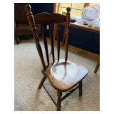 Spindle-Back Dining Chair - Solid Oak Wood Spindle-Back Dining Chair - Solid Oak Wood