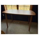 Wooden Dining Table - 48 in L x 28 in W x 29 in H, Rounded Corners Wooden Dining Table - 48 in L x 28 in W x 29 in H, Rounded Corners