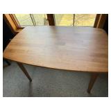 Wooden Dining Table - 48 in L x 28 in W x 29 in H, Rounded Corners Wooden Dining Table - 48 in L x 28 in W x 29 in H, Rounded Corners
