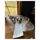 Pottery Barn Simple Wall Vase Set and Three Other Wall Vases Pottery Barn Simple Wall Vase Set and Three Other Wall Vases