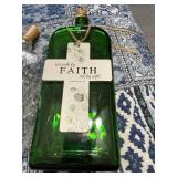 Glass Bottles (Lot of 4) - Tree, Faith Cross, Star Decanter, Bird Motif with Bottle top Light Inserts Glass Bottles (Lot of 4) - Tree, Faith Cross, Star Decanter, Bird Motif with Bottle top Light Inserts