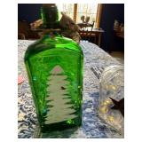 Glass Bottles (Lot of 4) - Tree, Faith Cross, Star Decanter, Bird Motif with Bottle top Light Inserts Glass Bottles (Lot of 4) - Tree, Faith Cross, Star Decanter, Bird Motif with Bottle top Light Inserts