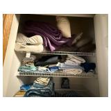 Assorted Bedding in Closet - Blankets, Sheets, Towels & Pillows Assorted Bedding in Closet - Blankets, Sheets, Towels & Pillows