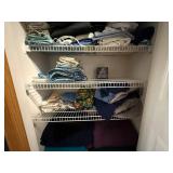 Assorted Bedding in Closet - Blankets, Sheets, Towels & Pillows Assorted Bedding in Closet - Blankets, Sheets, Towels & Pillows
