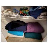 Assorted Bedding in Closet - Blankets, Sheets, Towels & Pillows Assorted Bedding in Closet - Blankets, Sheets, Towels & Pillows