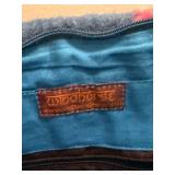 Windhorse Hand Felted Bags - Blue Grid Tote & Purple Dot Tote (Set of 2) Windhorse Hand Felted Bags - Blue Grid Tote & Purple Dot Tote (Set of 2)