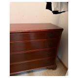 Cherry Finish Dresser - 4-Drawer Chest with Brass Pulls Cherry Finish Dresser - 4-Drawer Chest with Brass Pulls