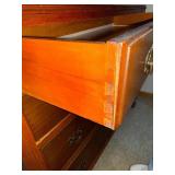 Cherry Finish Dresser - 4-Drawer Chest with Brass Pulls Cherry Finish Dresser - 4-Drawer Chest with Brass Pulls